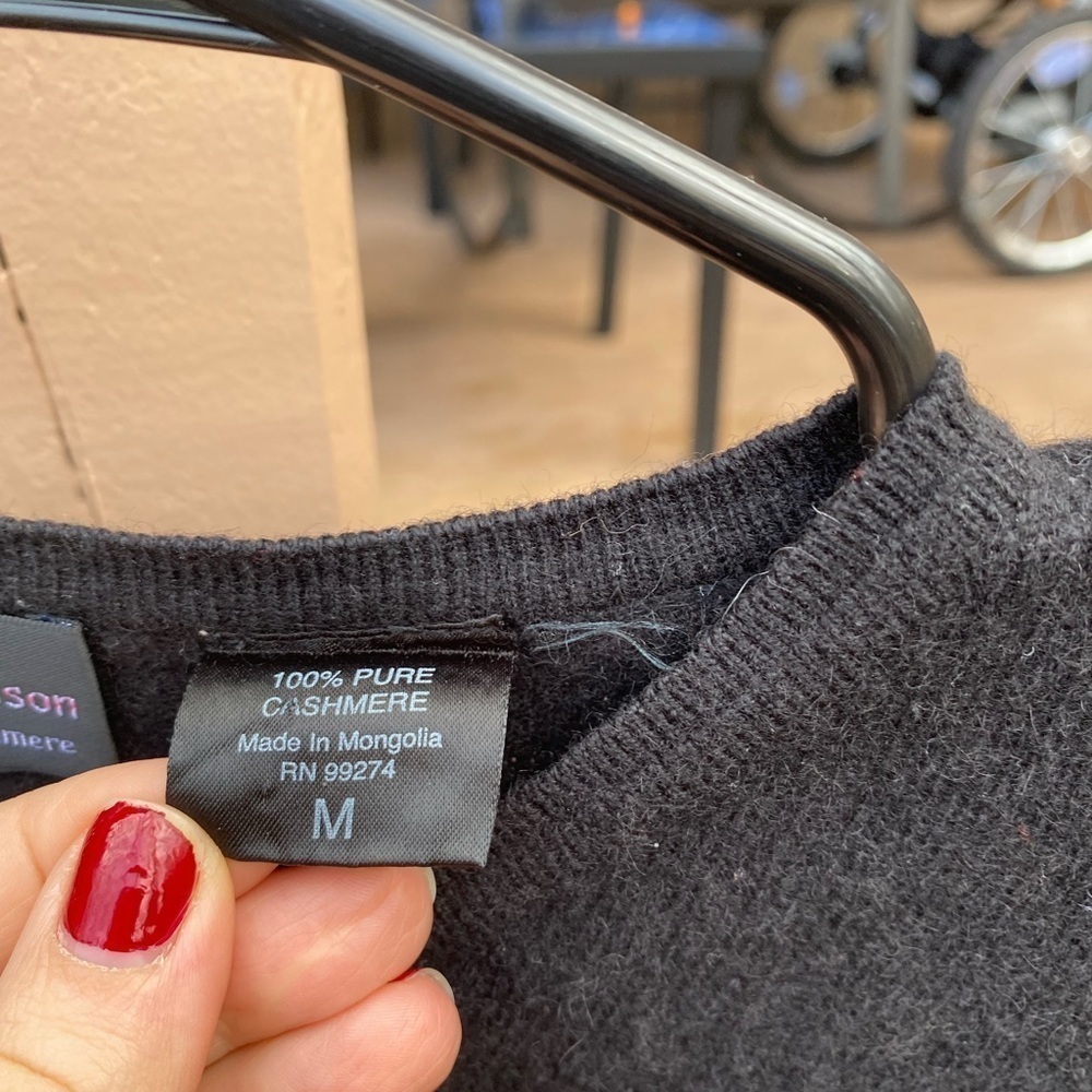 Frisson cashmere black sweater - Picture 3 of 4